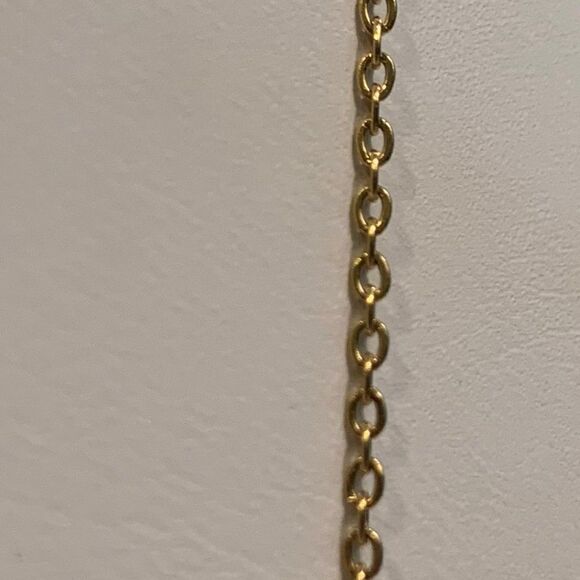 New, no tags, gold chain necklace, 20 inches, tiny sloth charm with bling - Picture 4 of 16